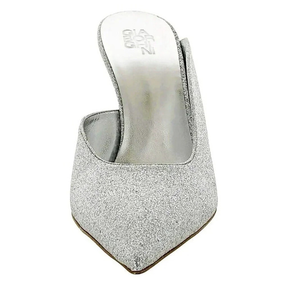 Gia Borghini Women's Abella Glitter Pointed Toe Heel Mules Size 39 (MSRP $550) - Picture 2 of 11